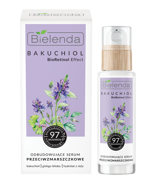 Bielenda Bakuchiol BioRetinol Effect Rebuilding Antiwrinkle Serum Day and Night 30 ml