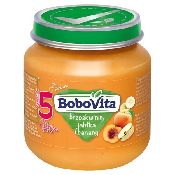 BoboVita Dessert Peaches Apples and Bananas Mousse for Infants after 5th Month 125g