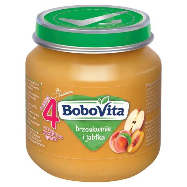 BoboVita Dessert Peaches and Apples Mousse for Infants after 4th Month 125g