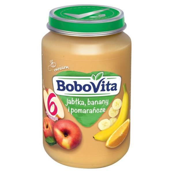 BoboVita Dessert for Babies Apples Bananas and Oranges after 6th Month 190g