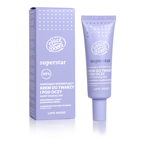 Face Boom SuperStar Moisturizing and Brightening Face and Eye Cream for All Skin Types 50ml