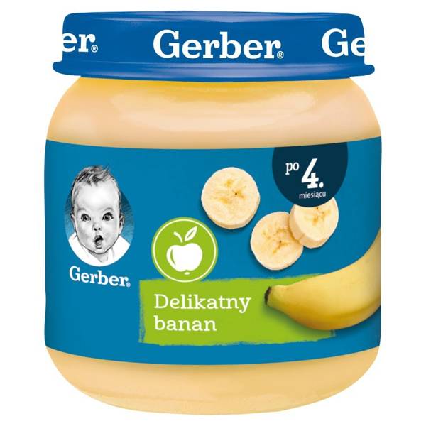 Gerber Delicate Banana for Babies over 4 Months 125g