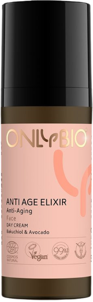 OnlyBio Anti Age Elixir Anti-wrinkle Face Cream with Bakuchiol and Avocado for Day All Skin Types 50ml