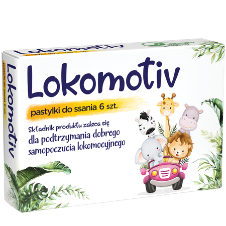 Aflofarm Lokomotiv Pastylki do Ssania dla Dzieci W Chorobie Lokomocyjnej 6 Tabletek