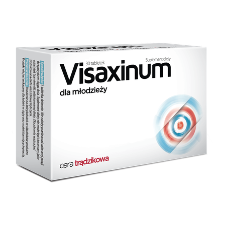 Aflofarm Visaxinum dla Młodzieży Cera Trądzikowa 30 Tabletek