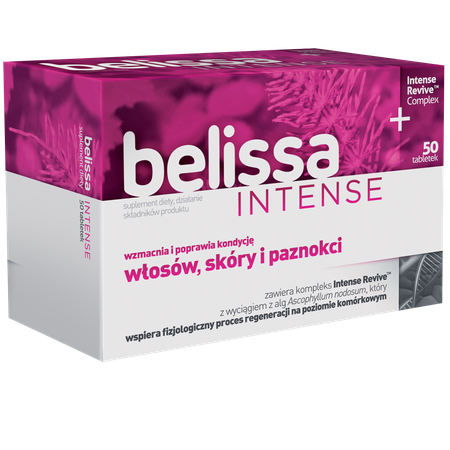 Belissa Intense Wzmacnia Włsy Skórę Paznokcie 50 Tabletek