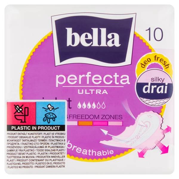 Bella Perfecta Ultra Violet Ultracienkie Podpaski Higieniczne 10 Sztuk
