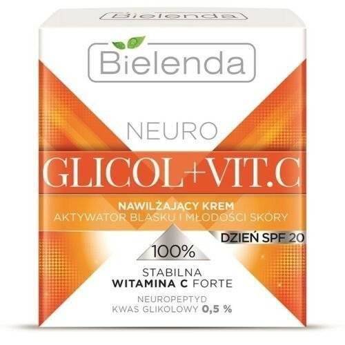 Bielenda Neuro Glicol Vitamin C Krem do Twarzy Nawilżający Przebarwienia SPF20 50ml