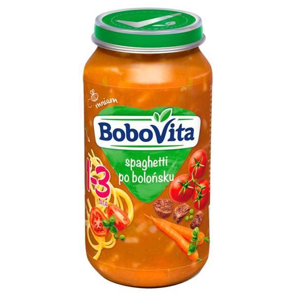 BoboVita Danie Spaghetti po Bolońsku dla Dzieci 1-3 Lata bez Konserwantów 250g