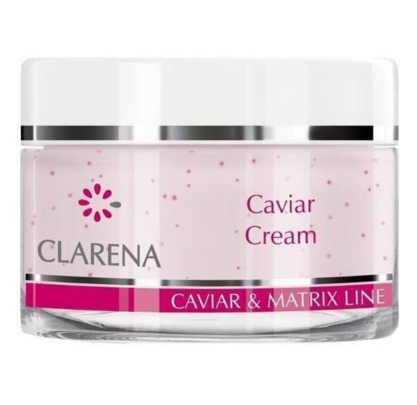 Clarena Caviar & Matrix Line Liftingujący Perłowy Krem Wybielający z Kawiorem dla Cery Dojrzałej 50ml