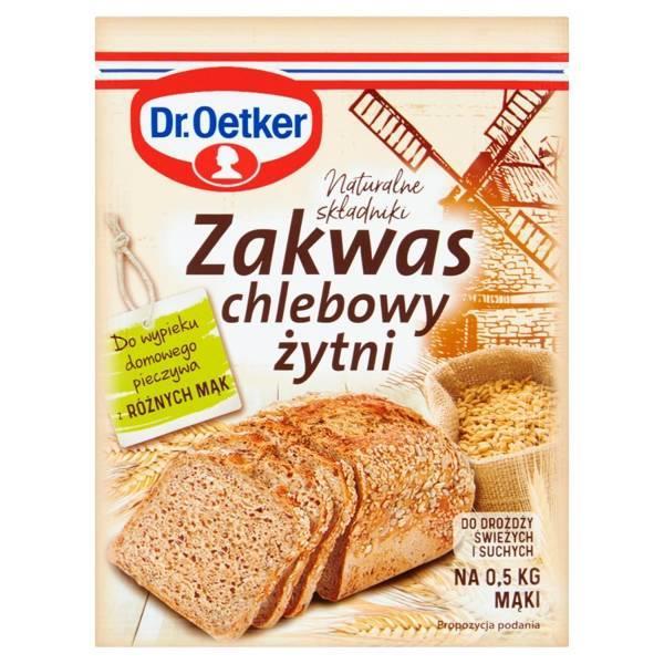Dr. Oetker Naturalny Zakwas Chlebowy Żytni Naturalne Składniki 15g