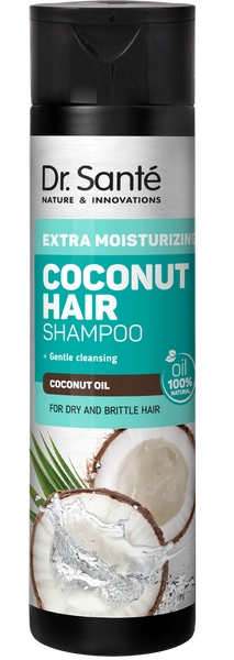 Dr. Sante Coconut Hair Szampon z Olejem Kokosowym dla Włosów Suchych i Łamliwych 250ml Best Before 28.04.24