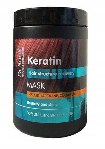 Dr. Sante Keratin Hair Maska dla Włosów Matowych i Łamliwych 1000ml