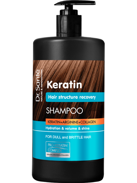 Dr. Sante Keratin Hair Szampon dla Włosów Matowych i Łamliwych 1000ml