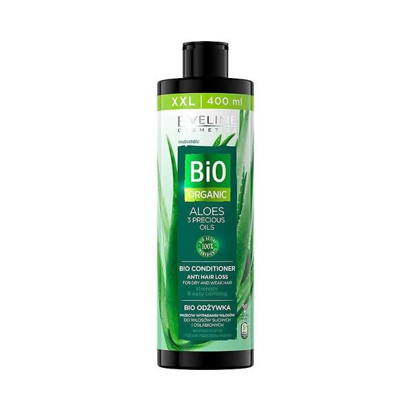 Eveline Bio Organiczna Odżywka przeciw Wypadaniu Suchych i Osłabionych Włosów z Aloesem 400ml