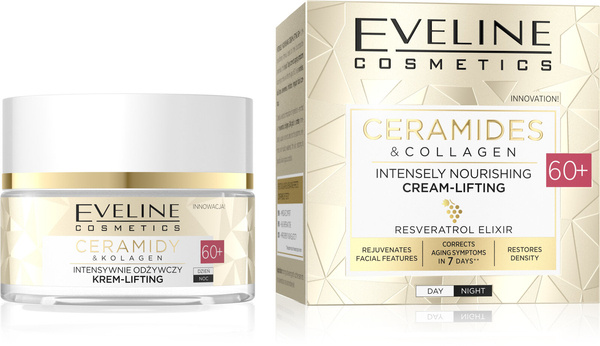 Eveline Ceramides & Collagen Intensywnie Odżywczy Krem Liftingujący 60+ 50ml
