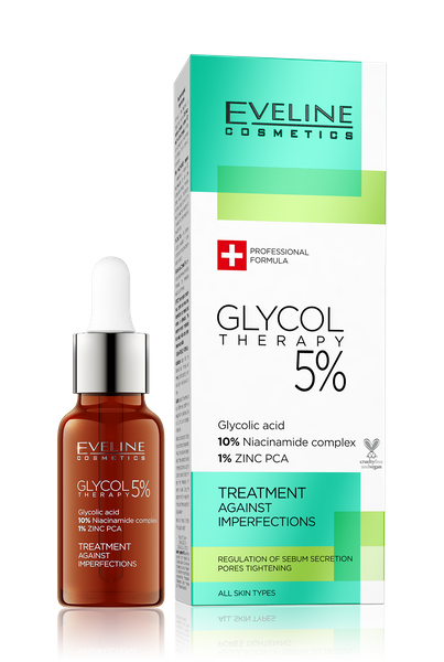 Eveline Glycol Therapy 5% Kuracja Przeciw Niedoskonałościom 18ml Best Before 10.03.24