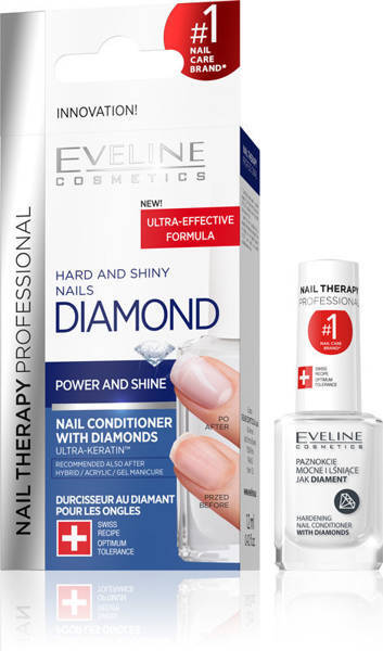 Eveline Nail Therapy Diamond Odżywka Utwardzająca z Diamentami 12ml