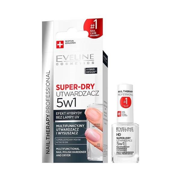 Eveline Nail Therapy Super Dry 5w1 Multifunkcyjny Utwardzacz i Wysuszacz do Paznokci 12ml