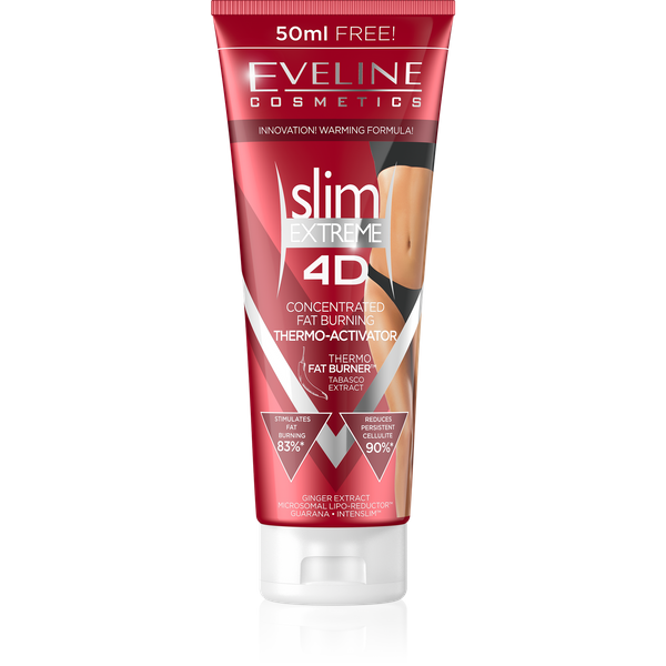 Eveline Slim Extreme 4D Antycelluit Termoaktywne Serum Wyszczuplające 250ml