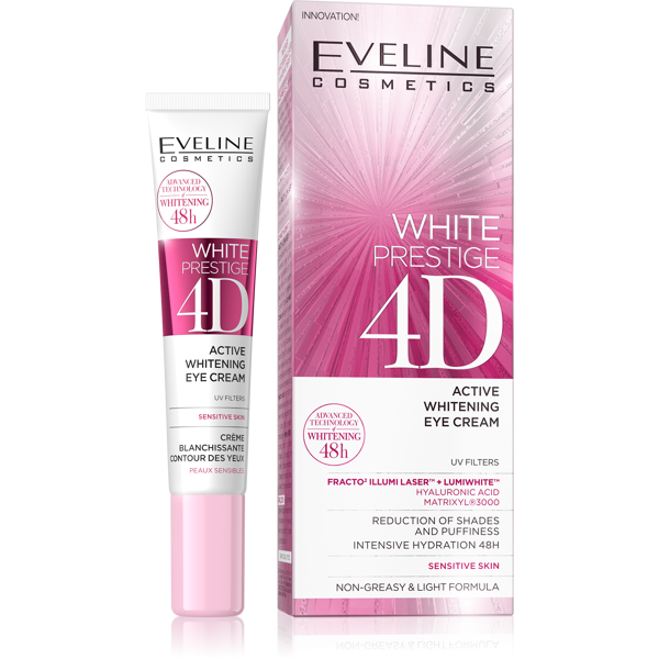 Eveline White Prestige 4D Wybielający Krem pod Oczy 15ml