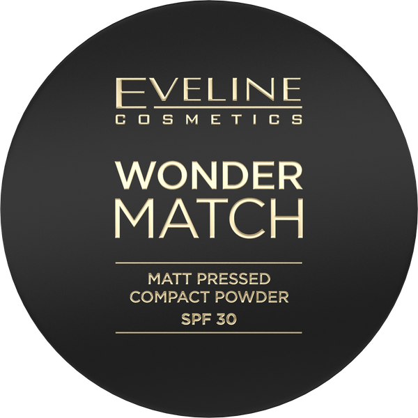 Eveline Wonder Match Matowy Puder Prasowany z Filtrem Ochronnym SPF30 Nr 02 Medium Beige 8g