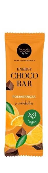 Foods by Ann Energy Choco Bar Batonik Energetyczny Pomarańcza w Czekoladzie 35g