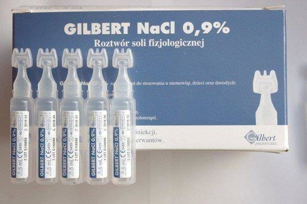 Gilbert NaCl 0.9% Roztwór Soli Fizjologicznej 5x5ml