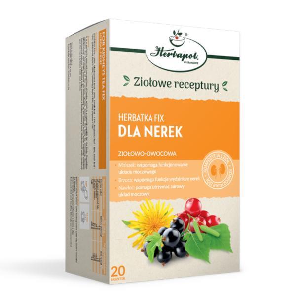 Herbapol Herbatka Fix dla Nerek z Mniszkiem Pokrzywą i Brzozą 20x2g