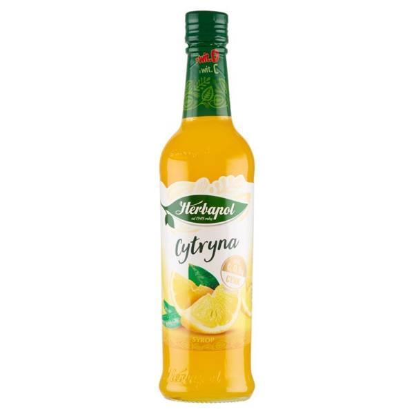 Herbapol Syrop o Smaku Cytrynowym do Herbaty Dań Słodkich i Deserów 420ml