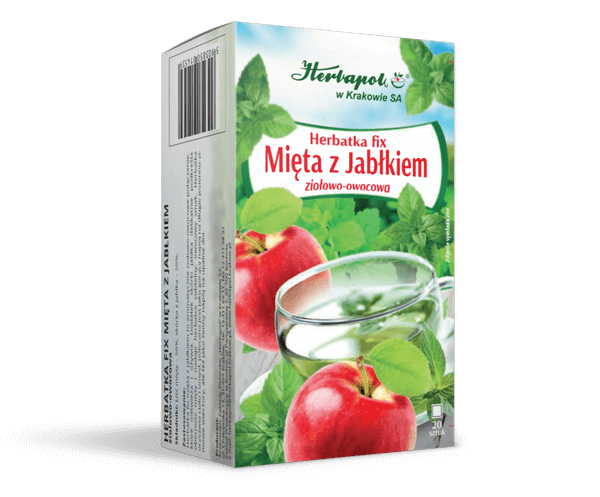 Herbapol Ziołowo-Owocowa Herbatka Fix Mięta z Jabłkiem 20x20g