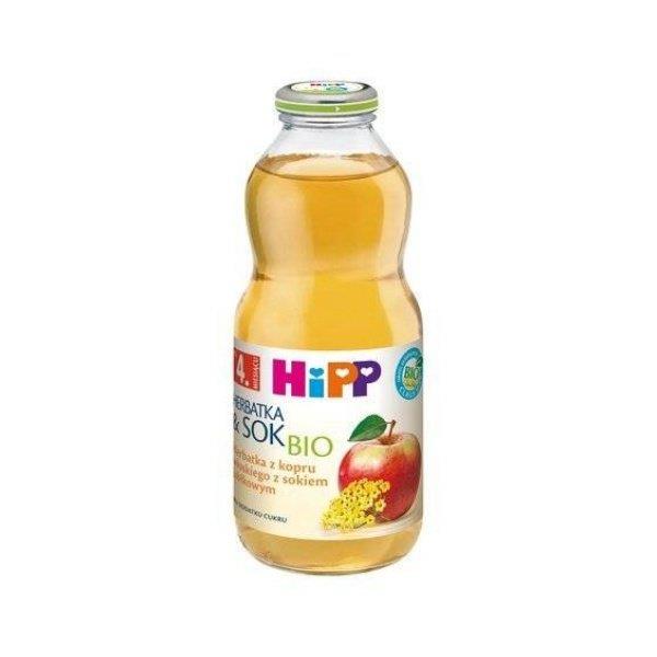 Hipp Bio Herbatka z Kopru Włoskiego z Sokiem Jabłkowym dla Niemowląt po 4 Miesiącu 500ml