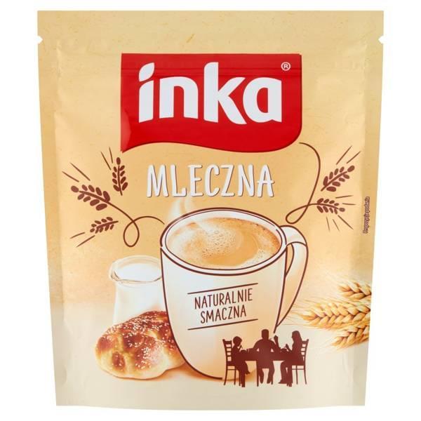 Inka Mleczna Rozpuszczalna Kawa Zbożowa Harmonijne Połączenie Kawy Mleka i Nuty Słodyczy 200g