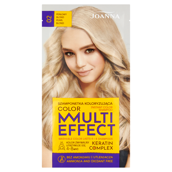 Joanna Multi Effect Szamponetka Koloryzująca 02 Perłowy Blond 35 g