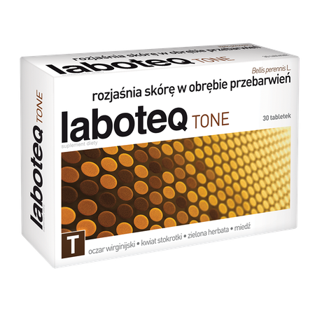 Laboteq Tone Rozjaśnia Skórę w Obrębie Przebarwień 30 Tabletek