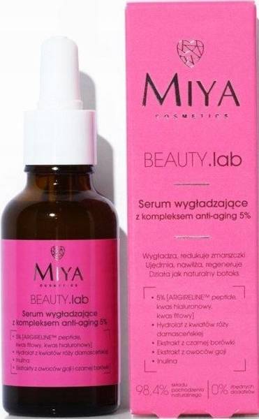 Miya BeautyLAB Serum Wygładzające z Kompleksem Anti-Aging 5% dla Każdego Typu Skóry 30ml