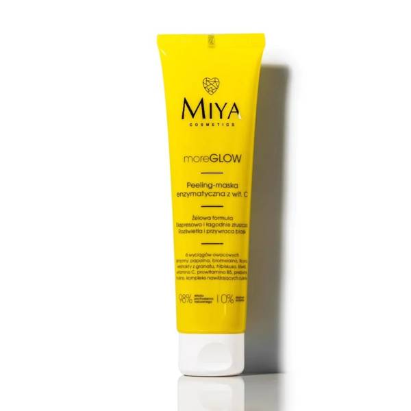 Miya moreGLOW Peeling-Maska Enzymatyczna z Witaminą C dla Każdego Typu Skóry 60ml