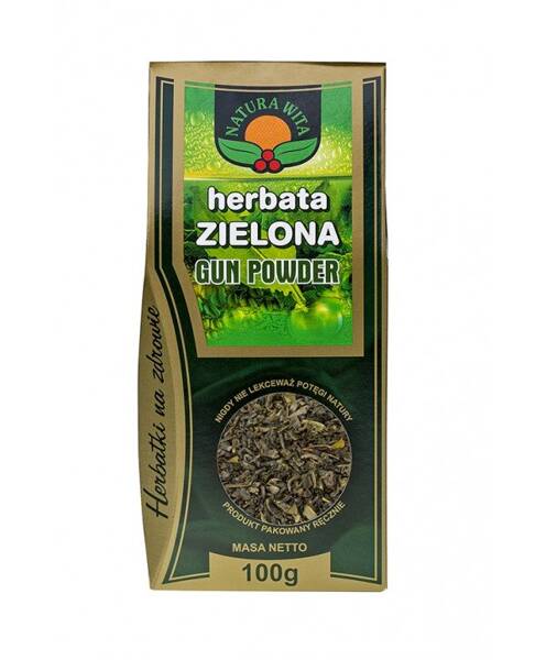 Natura Wita Gun Powder Zielona Herbata o Właściwościach Odchudzających 100g