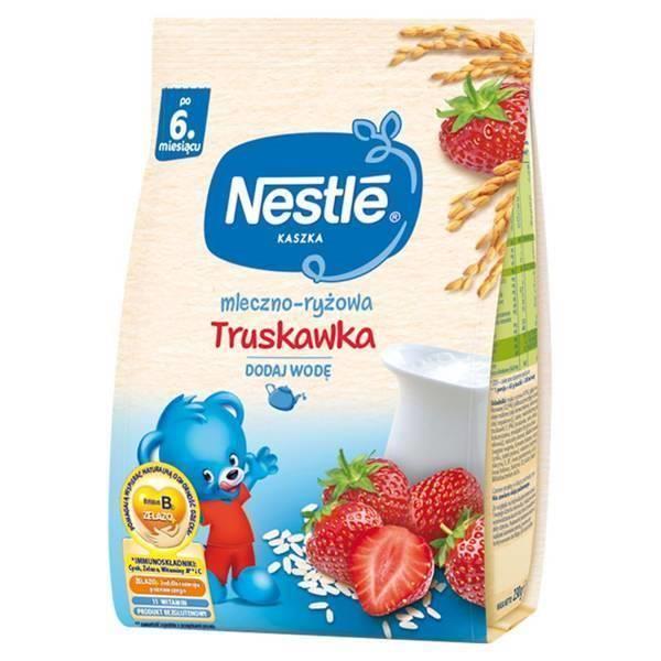 Nestle Kaszka Mleczno-Ryżowa o Smaku Truskawki dla Niemowląt po 6 Miesiącu 230g