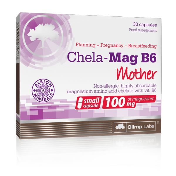 Olimp Chela Mag B6 Mama Magnez Witamina B6 dla Kobiet w Ciąży i Karmiących 30 Sztuk