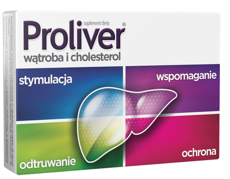 Proliver Wątroba i Cholesterol 30 Tabletek